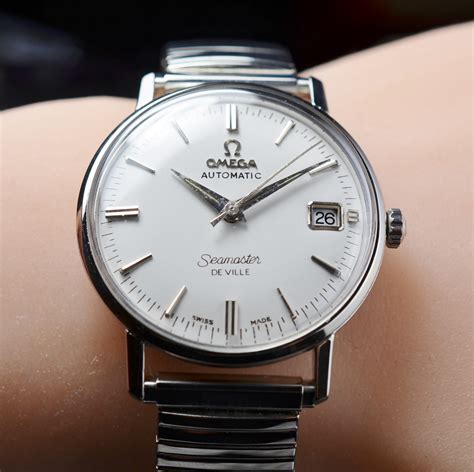 vintage omega automatic watch|vintage stainless steel omega automatic.